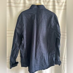 Tecovas Navy Blue Casual Button-Down Shirt